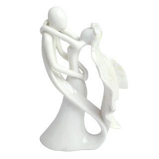 Brudepar porselen fancy, 16cm