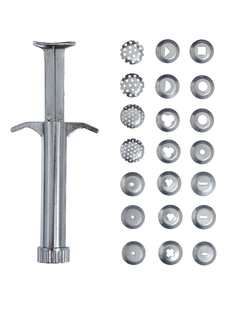 Dekorsprøyte 9,5cm m/21 dyser For marsipan, fondant eller sweet lace