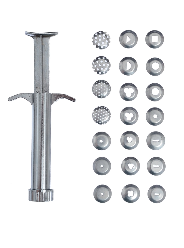 Dekorsprøyte 9,5cm m/21 dyser For marsipan, fondant eller sweet lace 