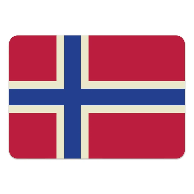 Sjokoladeskilt Norsk Flagg - 192stk Hvit sjokolade - 4 x 2,8cm 