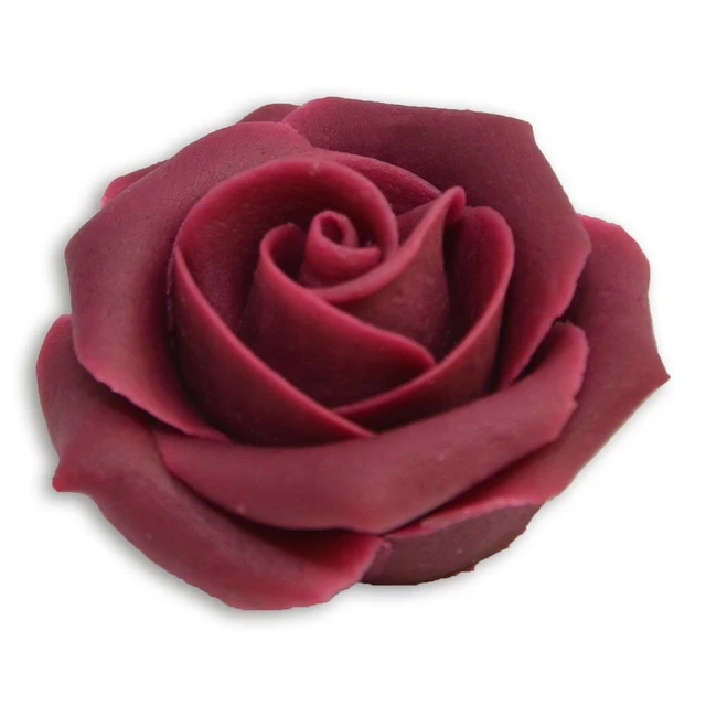 Marsipanrose vinrød 