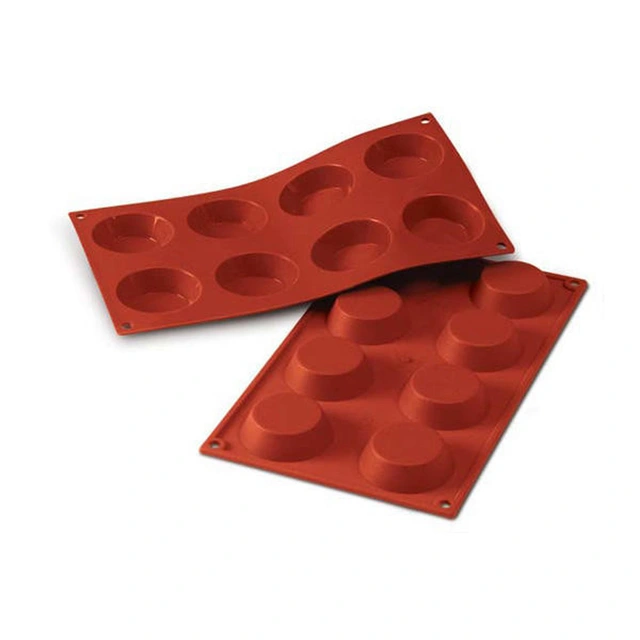 SF015 - SILICONE MOULD N. 8 TARTLETS ø60 H 17 MM 