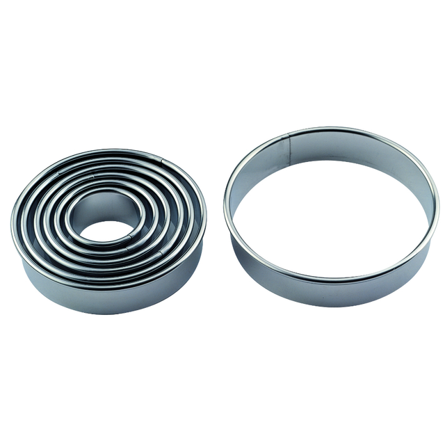 Utstikker sett rund - 7stk Fra Ø30mm til Ø90mm 