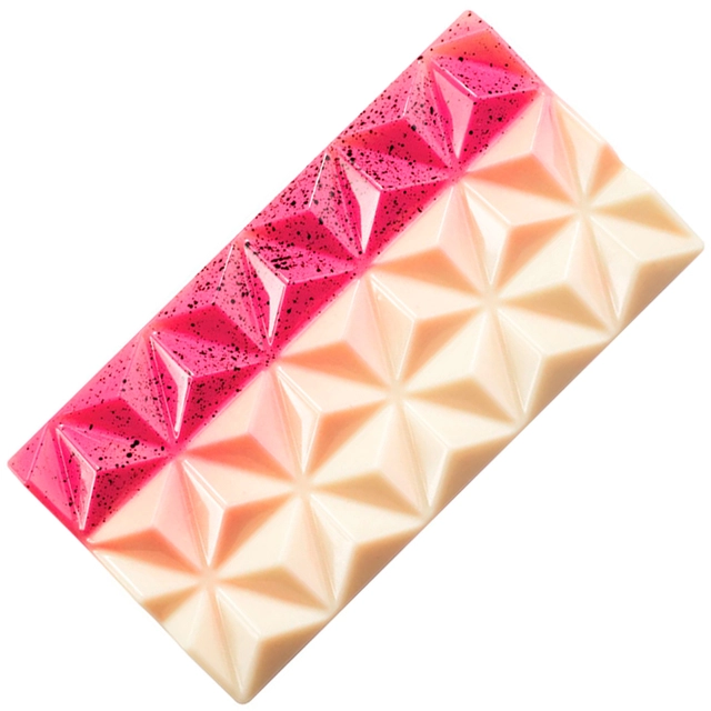 Støpeform sjokoladeplate polykarbonat 138 x 72 x H11mm - 80g x 3 