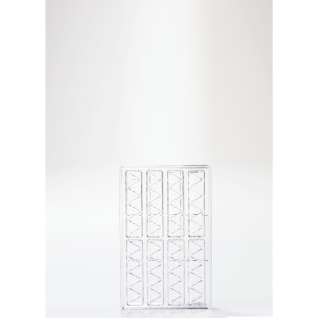 Støpeform sjokoladeplate polykarbonat 123 x 27 x H12mm - 30g x 8 