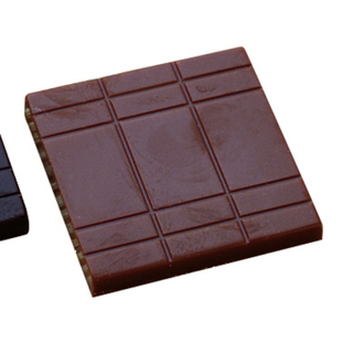 Støpeform sjokoladeplate polykarbonat 32 x 32 x H4mm - 24 x 5gr