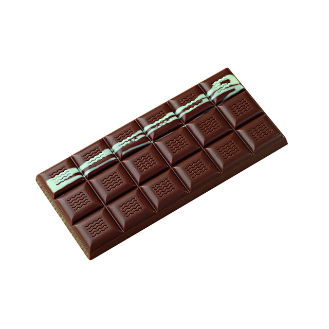 Støpeform sjokoladeplate polykarbonat 150 x 70 x H11mm - 110gr x 3 