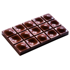 Støpeform sjokoladeplate polykarbonat 117 x 71 x H31mm - 80g x 3