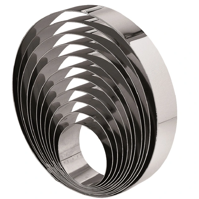 Kakering rund Ø30cm x H5cm Rustfritt stål 