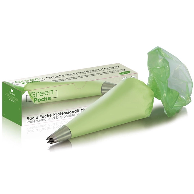 Sprøytepose grønn 30cm - 20stk Non-slip belegg for bedre grep - 80my 