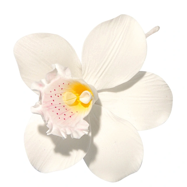 Orkidé blomst oppsats tragant - 18stk Hvit, størrelse: 11cm 