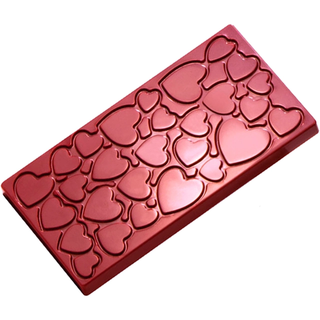 Støpeform sjokoladeplate polykarbonat 137 x 71 x H10mm - 100g x 3 