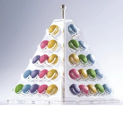 Kakestativ for 60 makroner 35 x 35 x H45cm