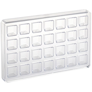 Konfektform polykarbonat 1303 27 x 27 x H18mm - 11ml x 28