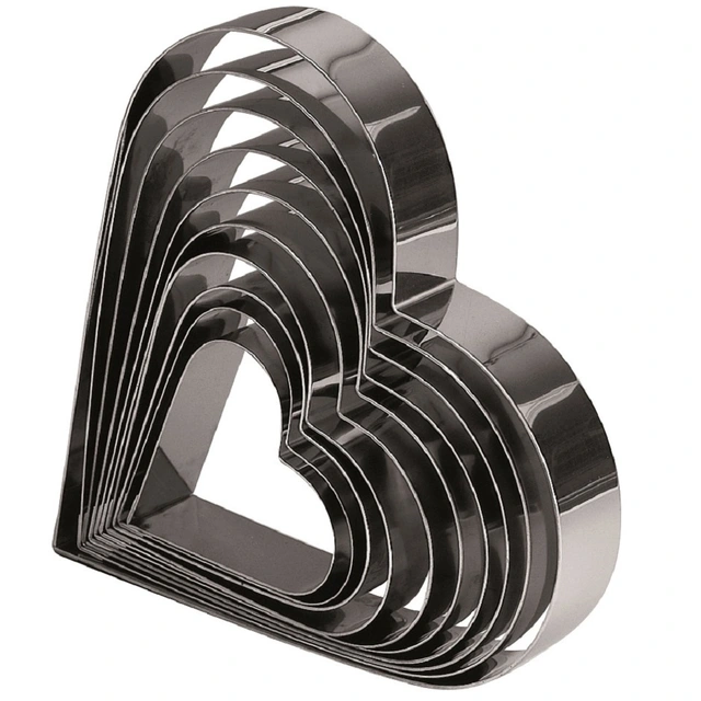 Stålform Hjerte  - 16 x H5cm 