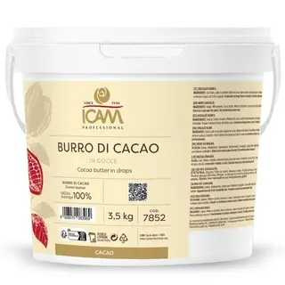 Kakaosmør dråper 100% - 3,5kg Vegetabilsk fett uten kolesterol