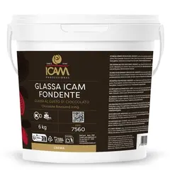 Glassa mørk sjokoladeglasur - 6kg Myk og formbar, overtrekk, glasur, fyll