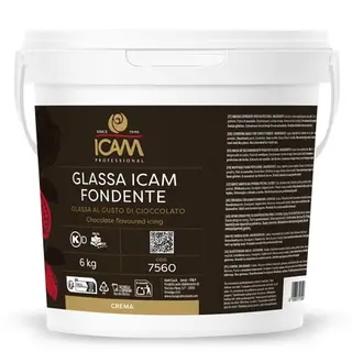 Glassa mørk sjokoladeglasur - 6kg Myk og formbar, overtrekk, glasur, fyll
