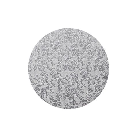 Cake drum sølv rund 12mm tykkelse 