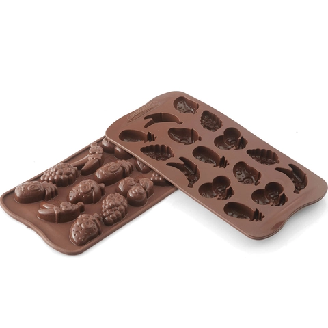 Konfektform silikon - SCG32 Fruit 32 x 32 x H15mm - 10ml x 15