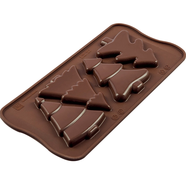 Konfektform silikon - SCG46 Tree 56 x 75 x H8mm - 13ml x 4 