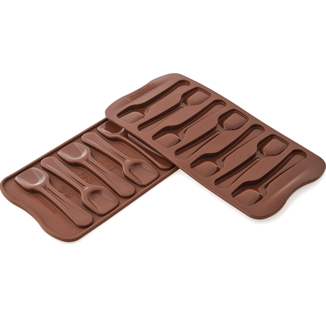 Konfektform silikon - SCG28 Choco Spoon 96 x 26 x H6mm - 6ml x 7 