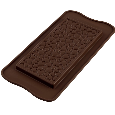 Konfektform silikon - SCG38 Love Bar 155 x 77 x H9mm - 85ml x 1