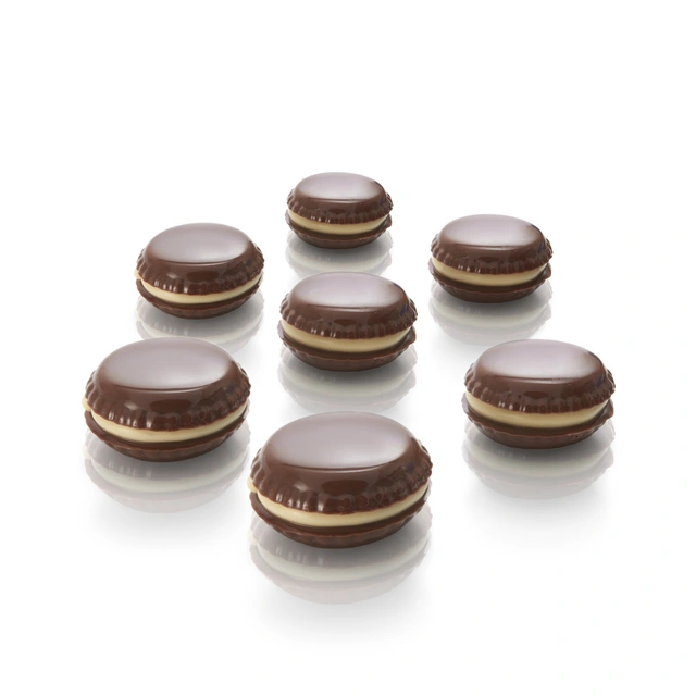 Konfektform silikon - SCG21 Macaron Ø26 x H28mm - 7ml x 15 