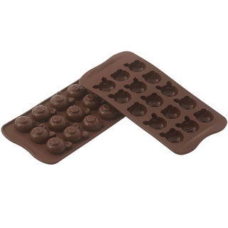 Konfektform silikon - SCG35 Pigs 31 x 29 x H15mm - 6ml x 15