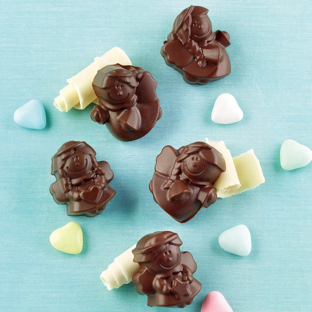 Konfektform silikon - SCG27 Choco Angels 35 x 30 x H16mm - 9ml x 12 