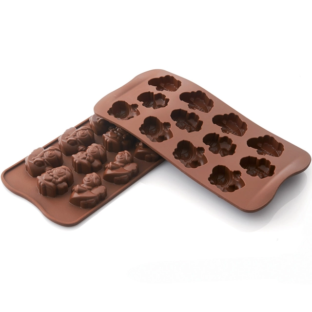 Konfektform silikon - SCG27 Choco Angels 35 x 30 x H16mm - 9ml x 12 