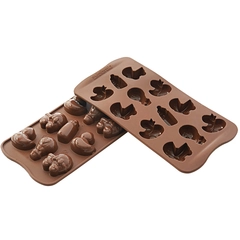 Konfektform silikon - SCG31 Baby 35 x 32 x H16mm - 11ml x 12