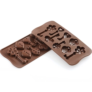 Konfektform silikon - SCG33 Keys 86 x 38 x H14mm - 10ml x 8