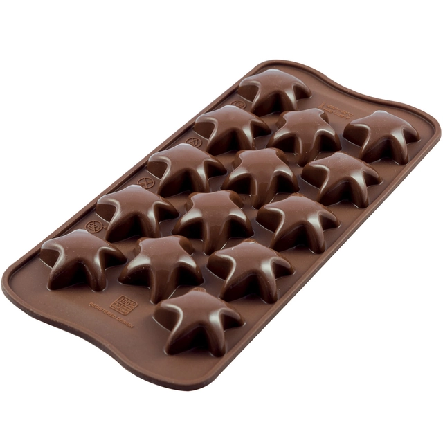 Konfektform silikon - SCG42 Starfish 34 x 34 x H15mm - 6ml x 14 