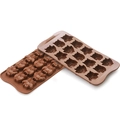 Konfektform silikon - SCG26 Choco Owl 34 x 30 H15mm - 7ml x 15