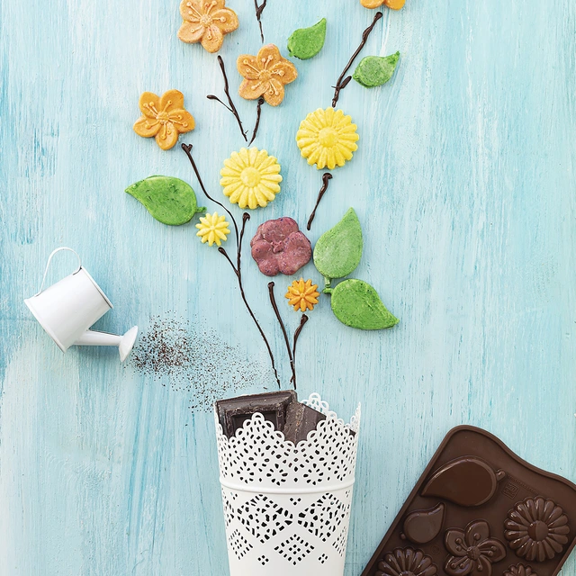 Konfektform silikon - SCG44 Garden Ø36 x H7mm - 4ml x 12 