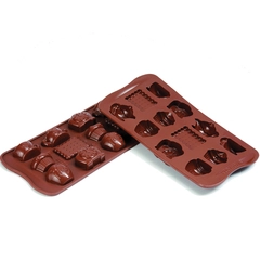 Konfektform silikon - SCG17 Tea time 44 x 28 x H15 - 10ml x 12