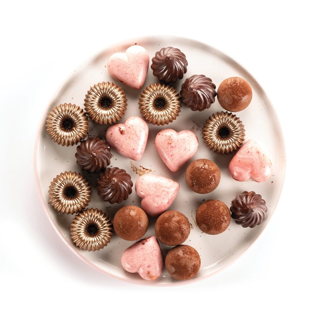 Konfektform silikon - Flame 3D 8 x H15mm - 8ml x 15 