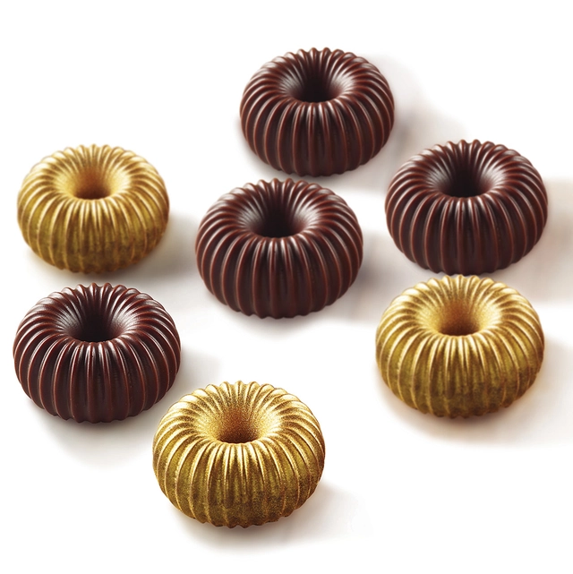 Konfektform silikon - Crown 3D 11 x H9mm - 9ml x 11 