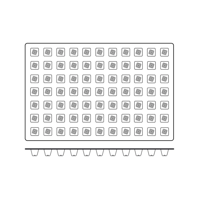 SQ046 Mini Pyramid 28 x 28 x H25mm - 11ml x 77 