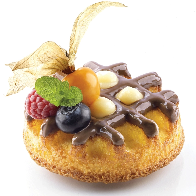 SQ051 Waffel Round Ø90 x H24mm - 107ml x 18 