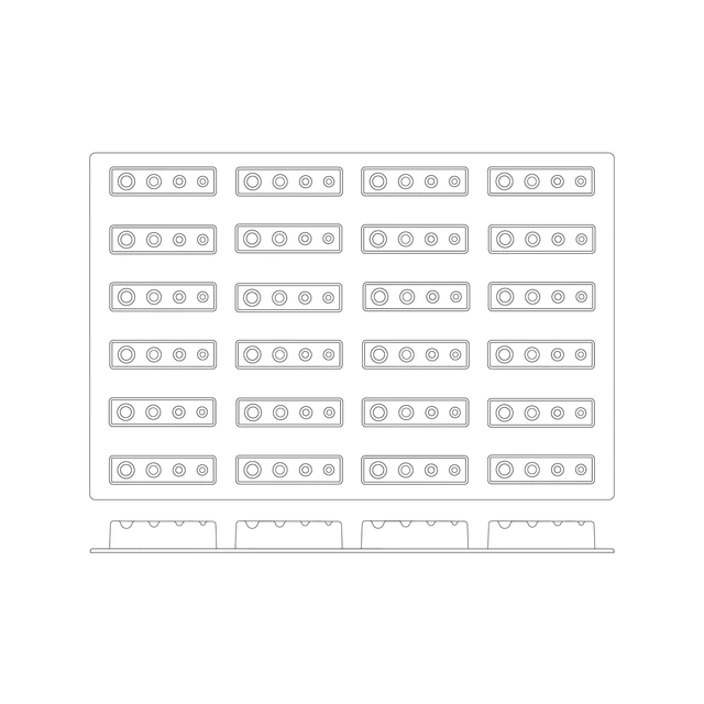 SQ023 Pois 117 x 29 x H33mm - 107ml x 24 