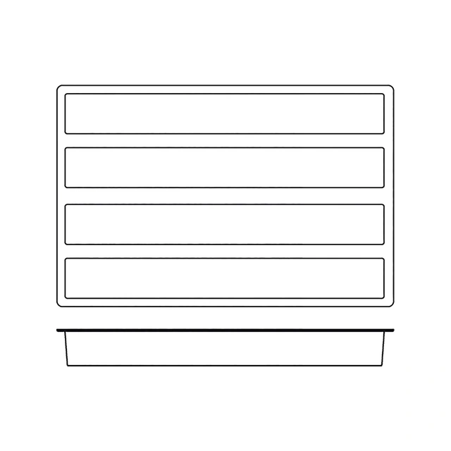 SQ016 Tronco 2 495 x 70 x H70mm - 2400ml x 4 