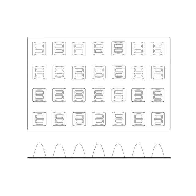 SQ022 Grustello 52 x 52 x H61mm - 103ml x 28 