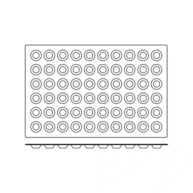 SQ008 Mini Tartelette Ø44 x H10mm - 10ml x 60 