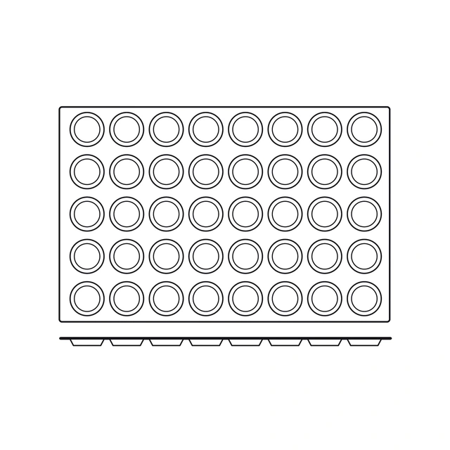 SQ004 Florentins Ø60 x H11mm - 25ml x 40 