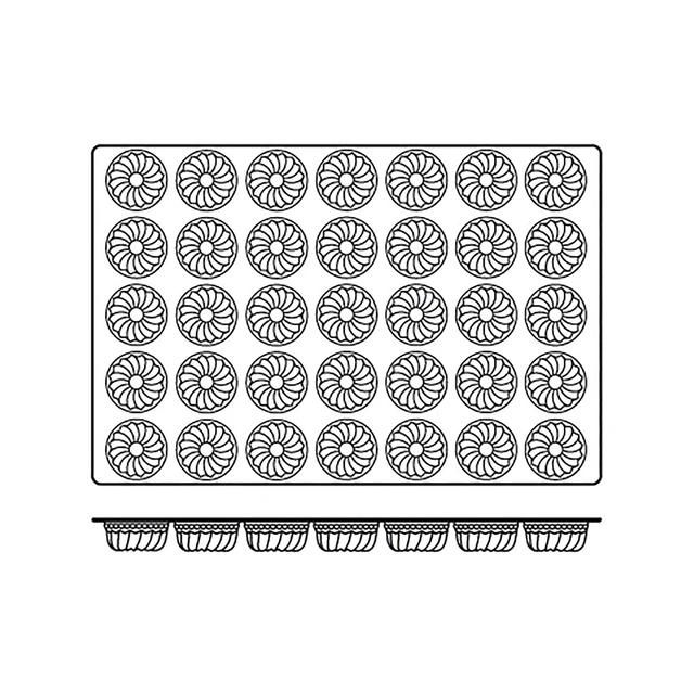 SQ011 Gugelhopf Ø71 x H35mm - 90ml x 35 