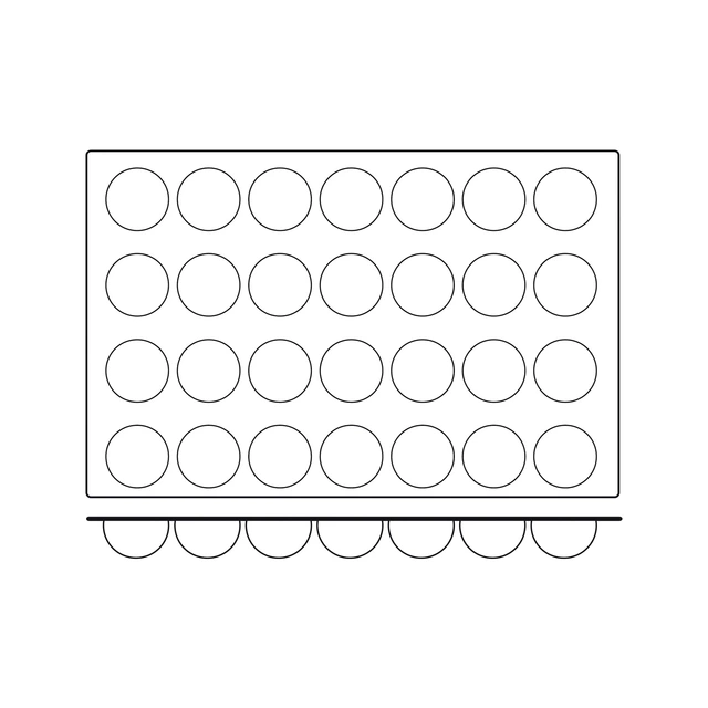 SQ003 Half Sphere Ø70 x H35mm - 90ml x 28 