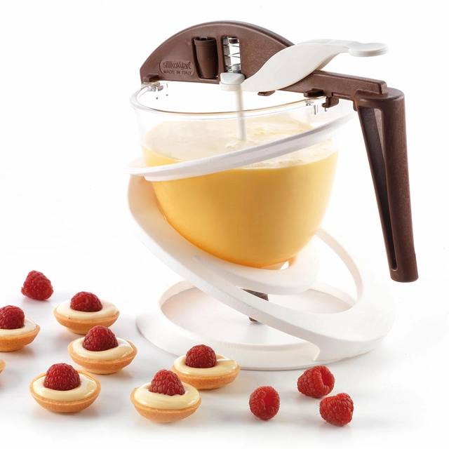 Sjokoladedispenser 1L Ø130 x H140mm - 1000ml + 3 munnstykker 