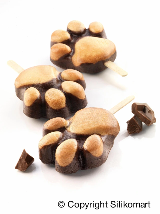 Gel 06 Pata silikonform 89 x 84 x H24mm - 98ml x 4 